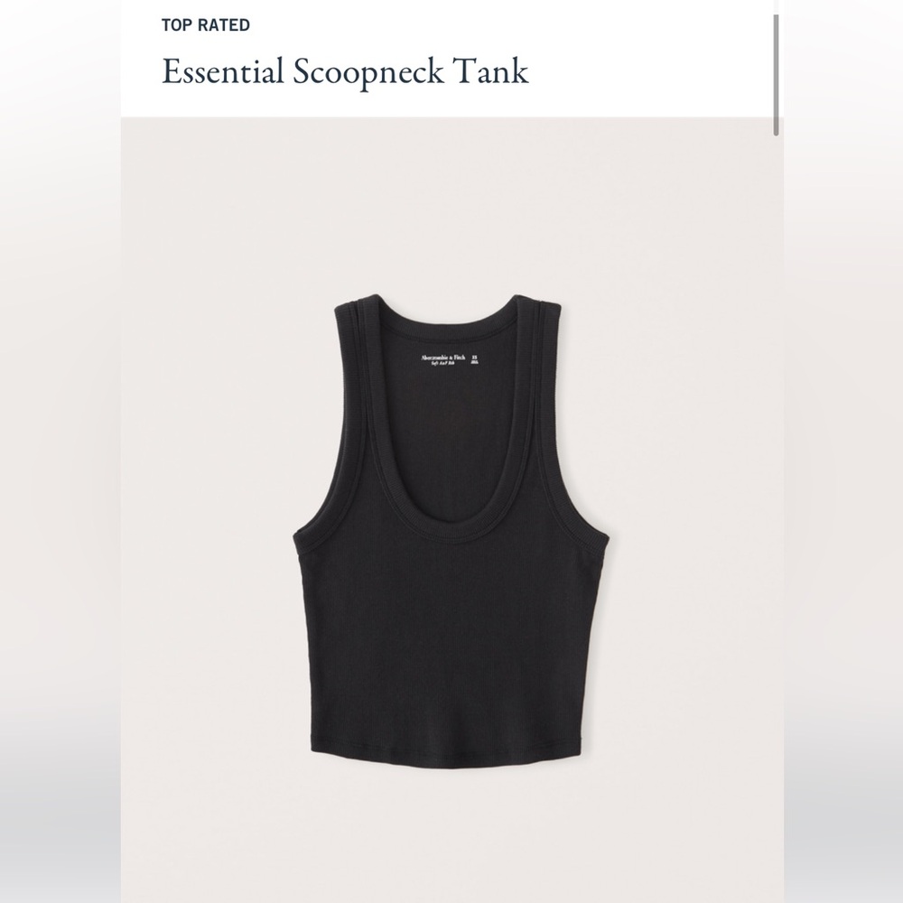 LIKE NEW Abercrombie & Fitch essential scoop neck tank